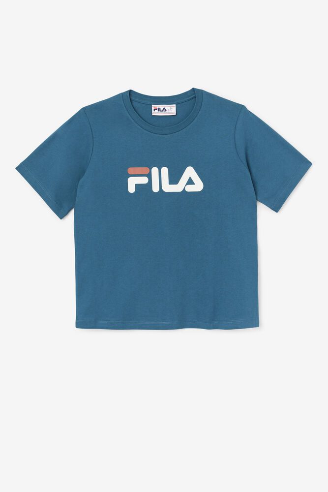 Fila T Skjorte Dame Blå Thea 965708-DHW